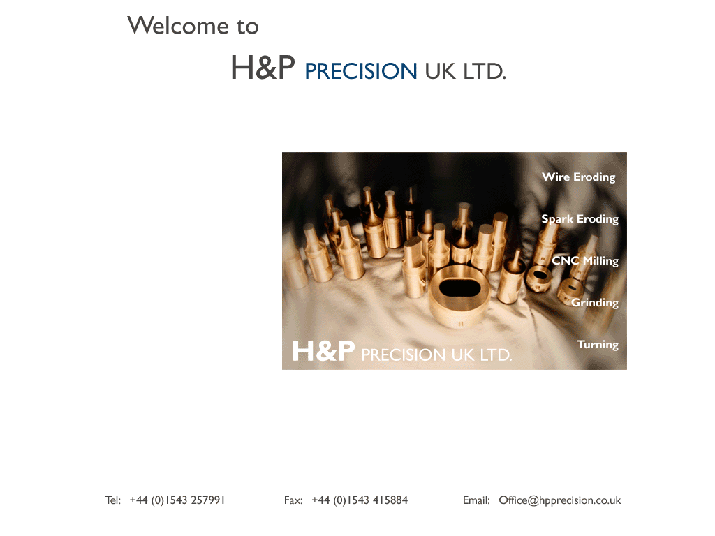 Welcome to H&P Precision UK Ltd. 